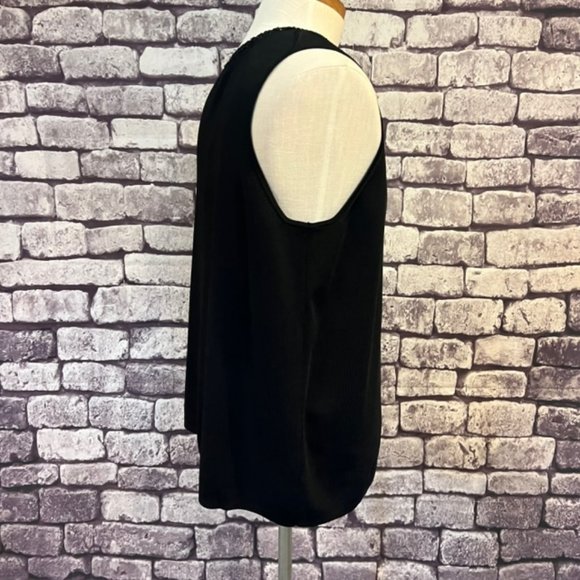 Grace Dane Lewis NWT Black Sleeveless Blouse Size 3X - Picture 8 of 9